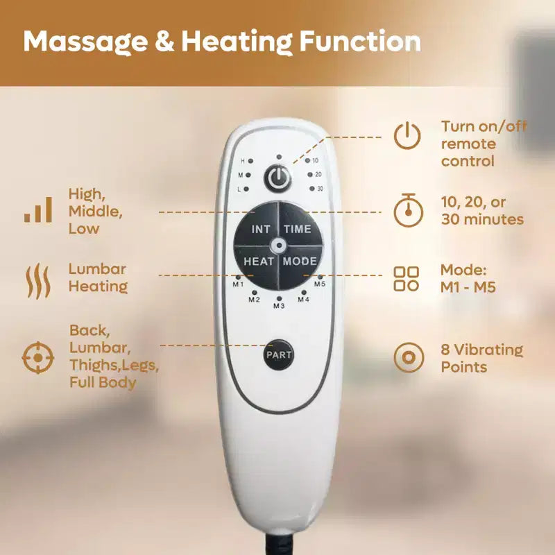 Bestier Massage Recliners for Elderly, Power Lift Recliner Chair with Heat and Vibration for Living Room