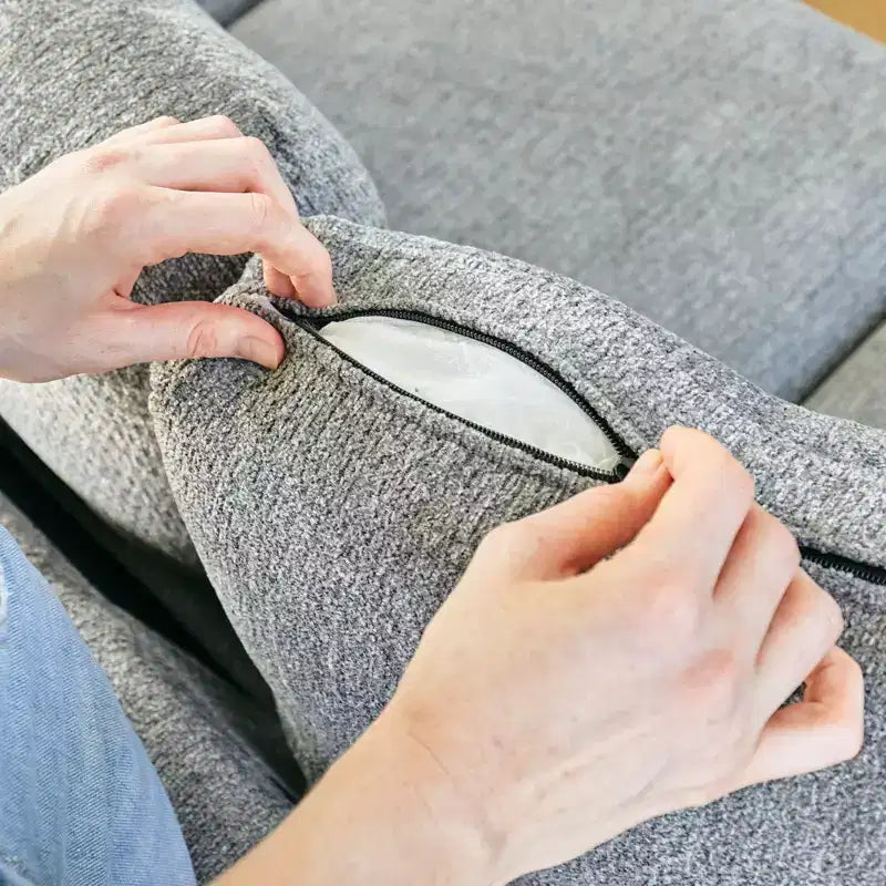 Belffin 22.8 Single Seat Module - Compact Chenille Sofa with Hidden Storage & Tool-Free Assembly