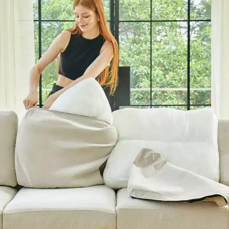 Belffin 22.8 Single Seat Module - Compact Chenille Sofa with Hidden Storage & Tool-Free Assembly