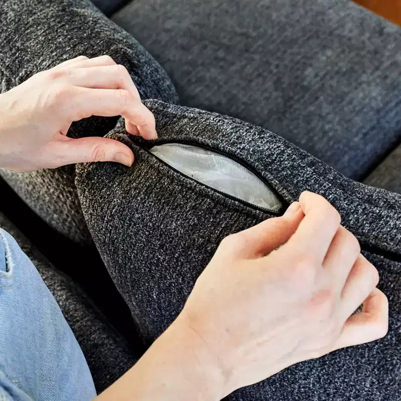Belffin 22.8 Single Seat Module - Compact Chenille Sofa with Hidden Storage & Tool-Free Assembly