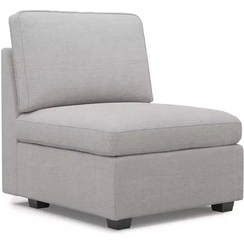 Belffin Chenille Middle Seat - Modular Storage Module with Skin-Friendly Fabric & Natural Hues