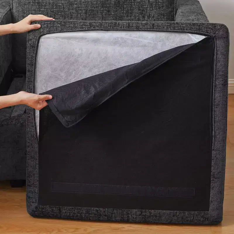 Belffin Chenille Middle Seat - Modular Storage Module with Skin-Friendly Fabric & Natural Hues