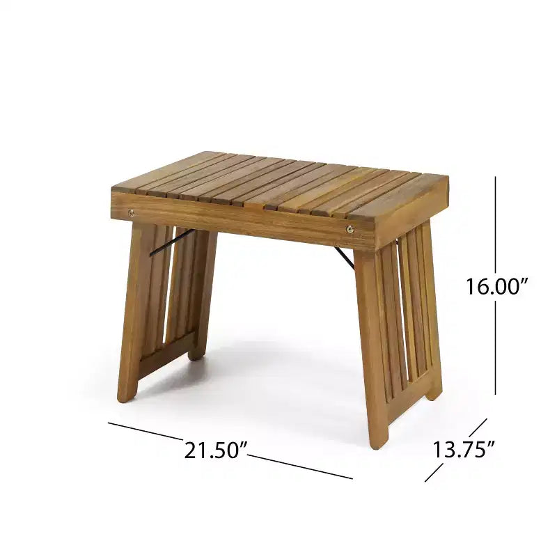 Christopher Knight Home Perla Juego de conversación de 3 piezas de madera de acacia para exteriores con tumbona ajustable y cojín