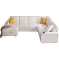 AMERLIFE Sectional Sofa with USB Ports& Storage