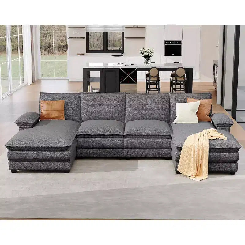 AMERLIFE Couch with Double Layer Seat Cushions