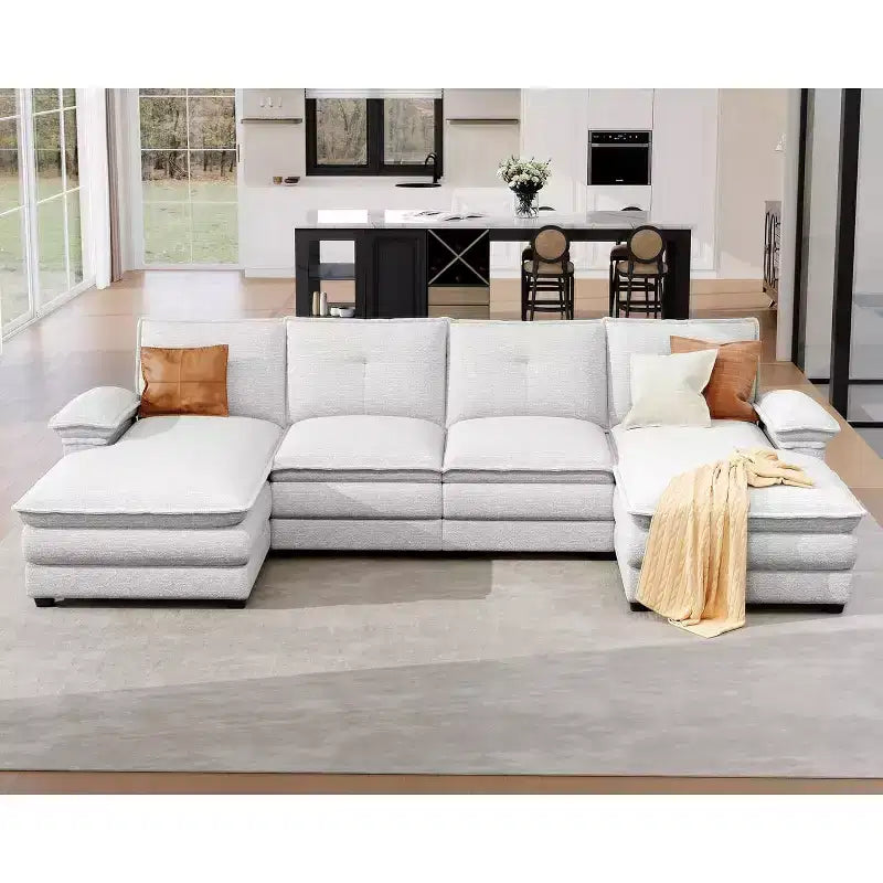 AMERLIFE Couch with Double Layer Seat Cushions