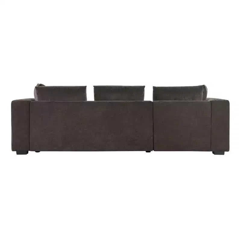 Whisen 93.7 L-Shaped Upholstered Sectional with Wood Storage