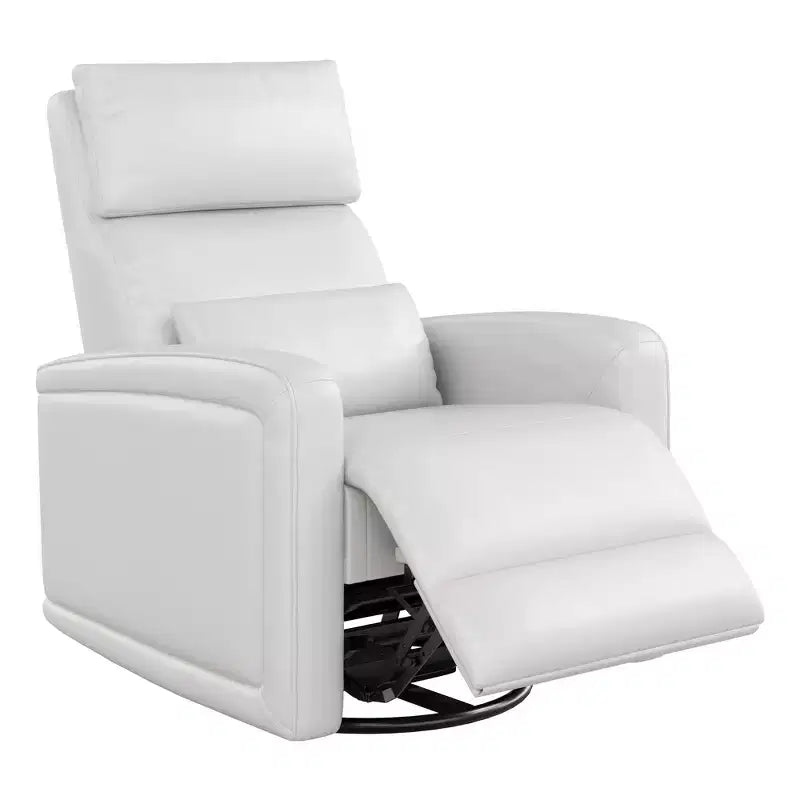 Manual Reclinder, 360 Swivel Sofa Rocker, Faux Leather Single Sofa, Modern Wingback Recliner, with Ergonomic Backrest, for Living Room