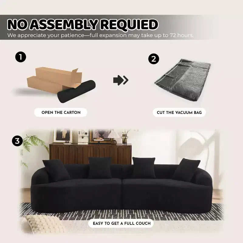 Whisen 110 Modular Sectional Sofa with Full Compression