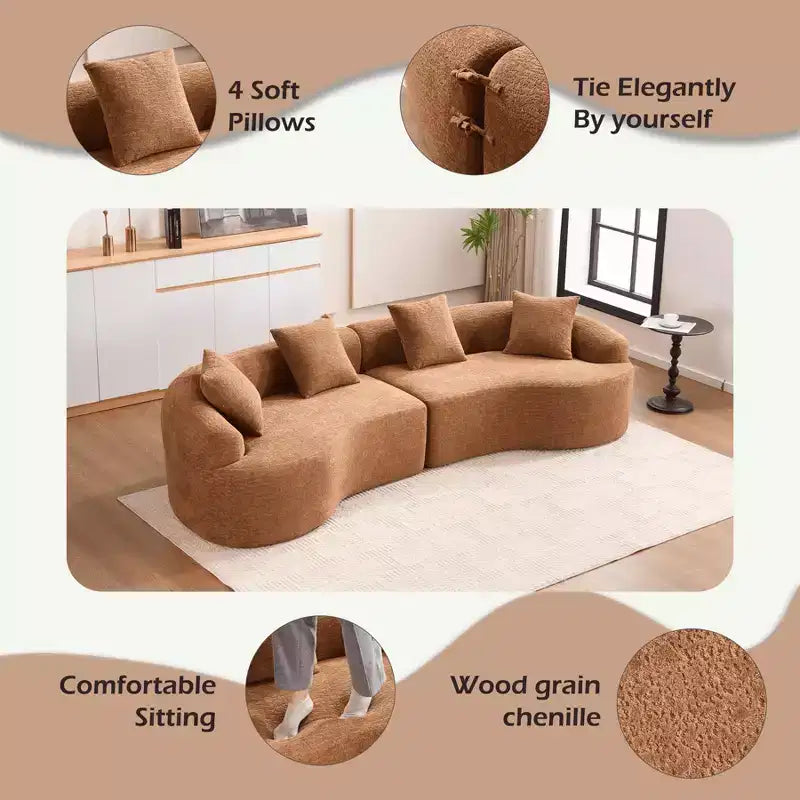 Whisen 110 Modular Sectional Sofa with Full Compression