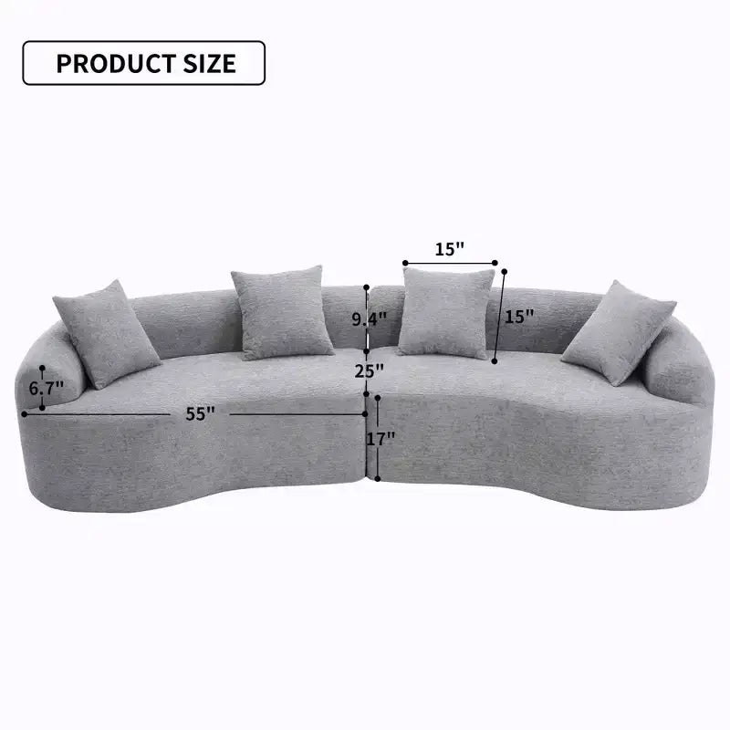 Whisen 110 Modular Sectional Sofa with Full Compression