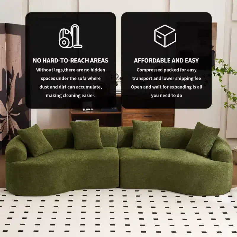 Whisen 110 Modular Sectional Sofa with Full Compression