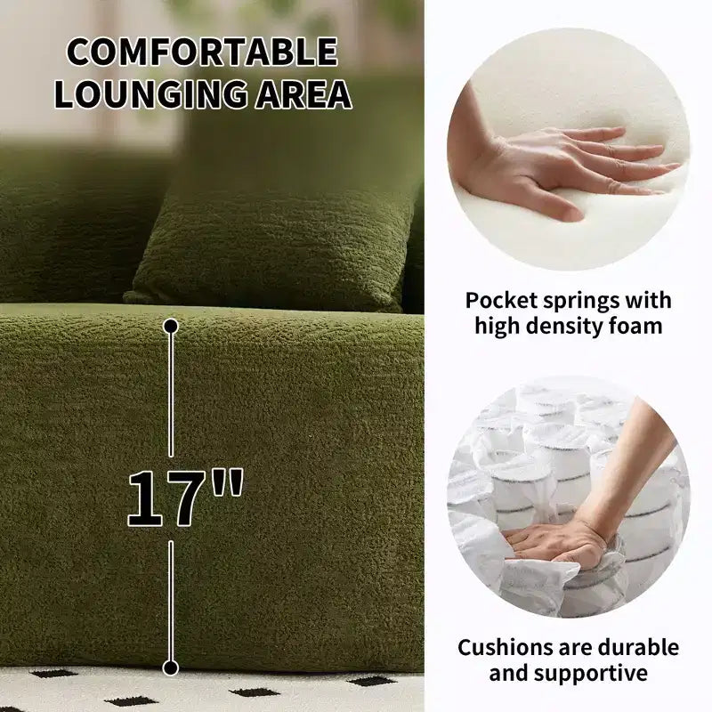 Whisen 110 Modular Sectional Sofa with Full Compression