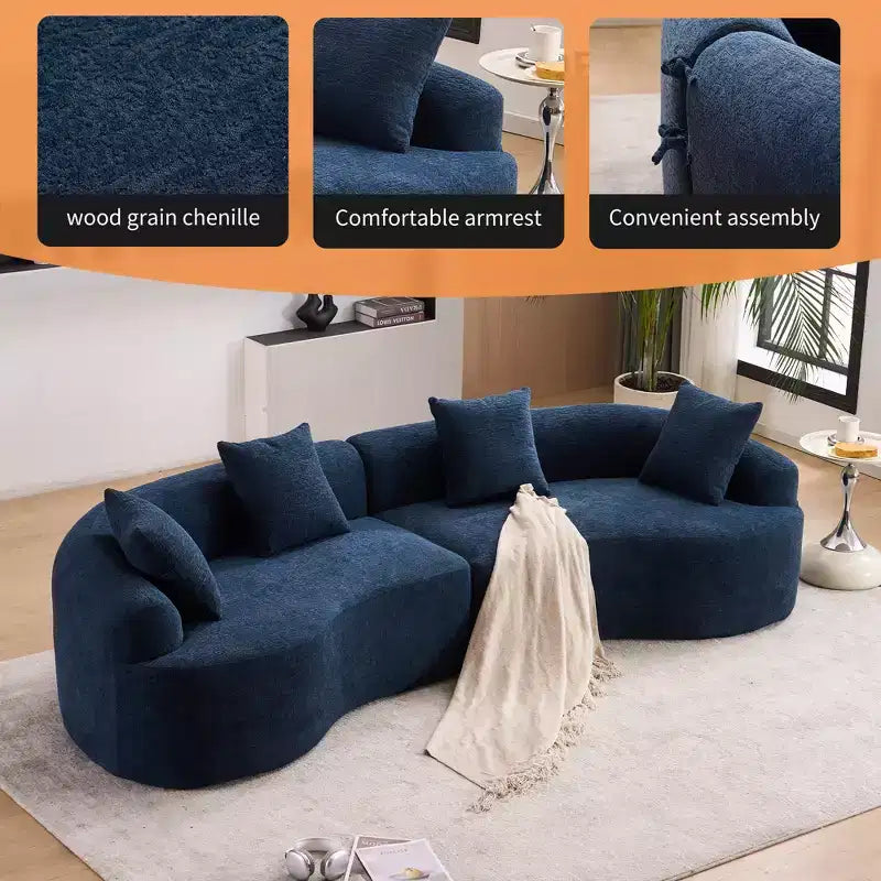 Whisen 110 Modular Sectional Sofa with Full Compression