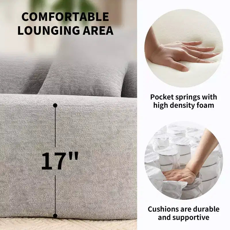 Whisen 110 Modular Sectional Sofa with Full Compression