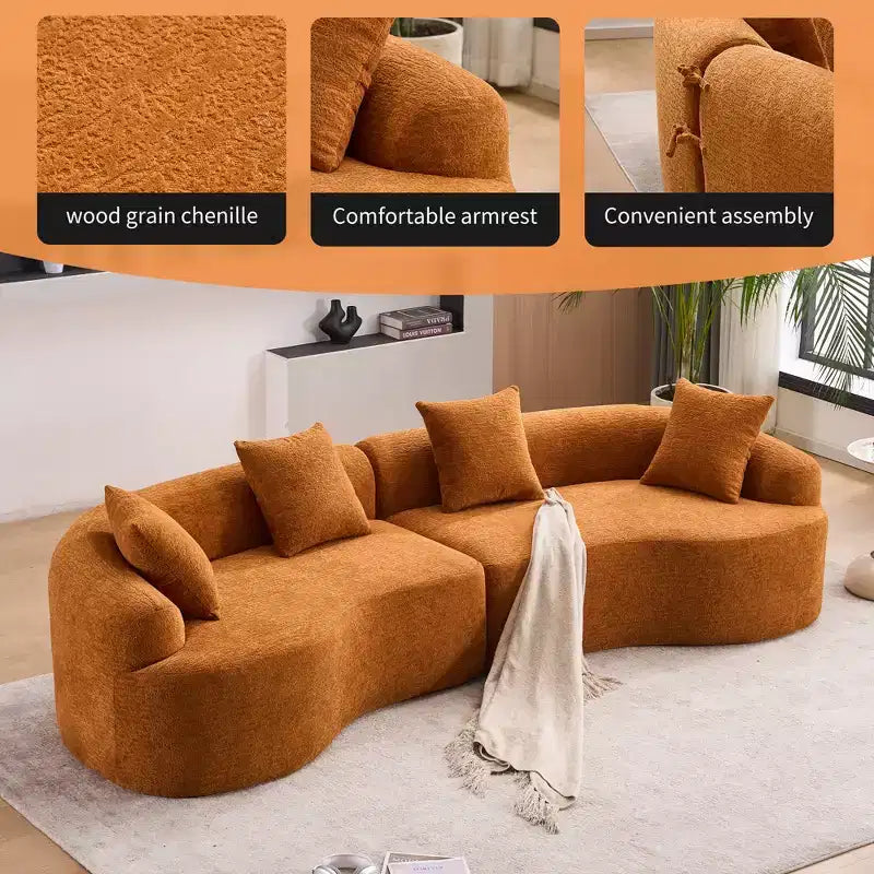 Whisen 110 Modular Sectional Sofa with Full Compression