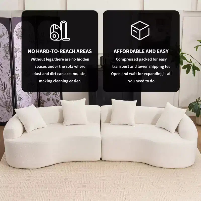 Whisen 110 Modular Sectional Sofa with Full Compression