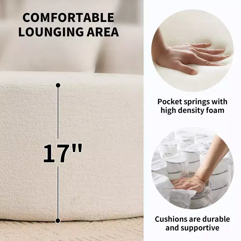 Whisen 110 Modular Sectional Sofa with Full Compression