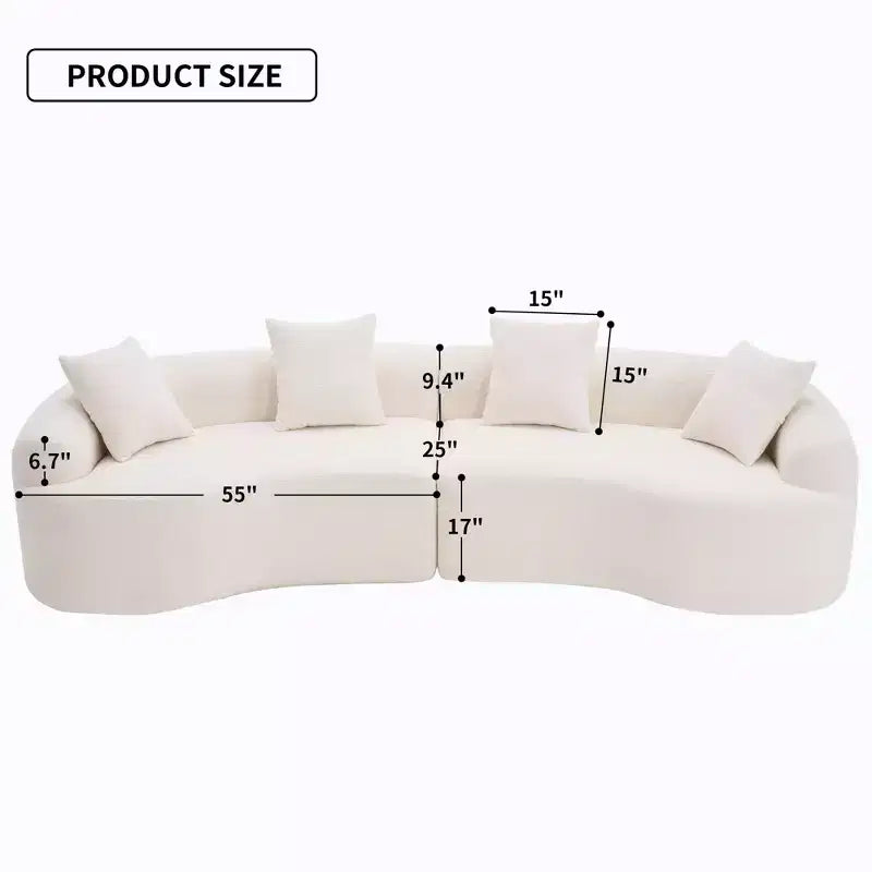 Whisen 110 Modular Sectional Sofa with Full Compression