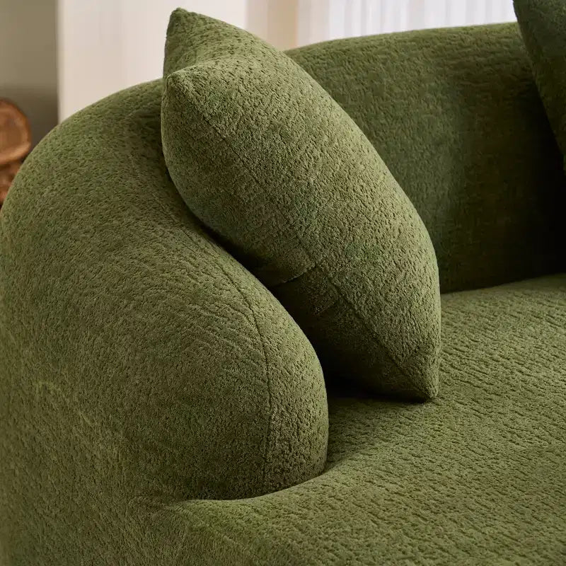 Whisen L-Shaped Sponge Sectional Sofa Set Compressed Couch No Assembly Required Sofa in a Box, Boxed Sofa with Curved Chaise