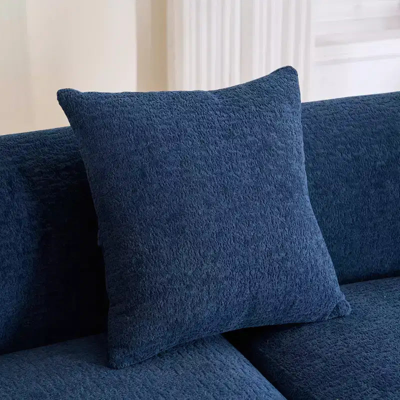 Whisen L-Shaped Sponge Sectional Sofa Set Compressed Couch No Assembly Required Sofa in a Box, Boxed Sofa with Curved Chaise