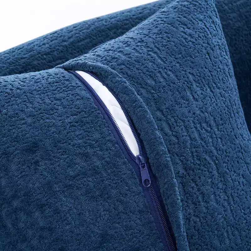 Whisen L-Shaped Sponge Sectional Sofa Set Compressed Couch No Assembly Required Sofa in a Box, Boxed Sofa with Curved Chaise