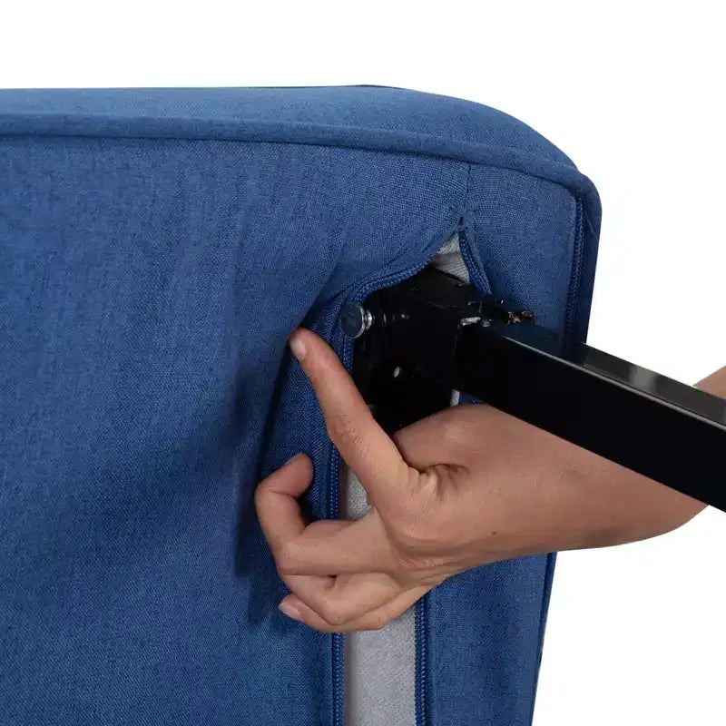 MAYEERTY 26 4-in-1 Convertible Folding Arm Chair Sofa Bed, 5-Position Adjustable Backrest with Lumbar Pillow