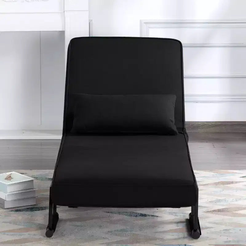 MAYEERTY 26 4-in-1 Convertible Folding Arm Chair Sofa Bed, 5-Position Adjustable Backrest with Lumbar Pillow