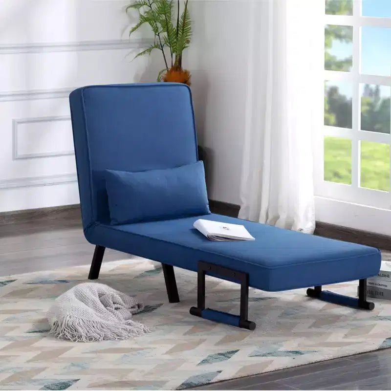 MAYEERTY Sofá cama con sillón plegable convertible 4 en 1 de 26", respaldo ajustable de 5 posiciones con almohada lumbar