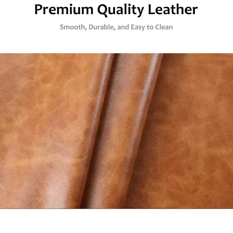 Leather Recliner Chair, Manual Recliner w/Comfortable Arms and Cup Holders for Living Room CF8011