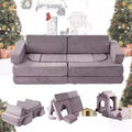 Dyonery modular combination sofa, DIY creative modular game sofa, convertible foam game pad creative game room floor furniture, purple