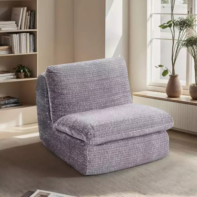 Whisen Sofá y Sillón con Compresión de Piso de Pana, Máxima Comodidad para Descansar y Jugar