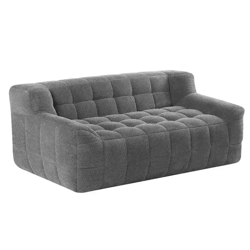 Whisen Lychee Velvet Floor Compression Sofa & Sofa Chair
