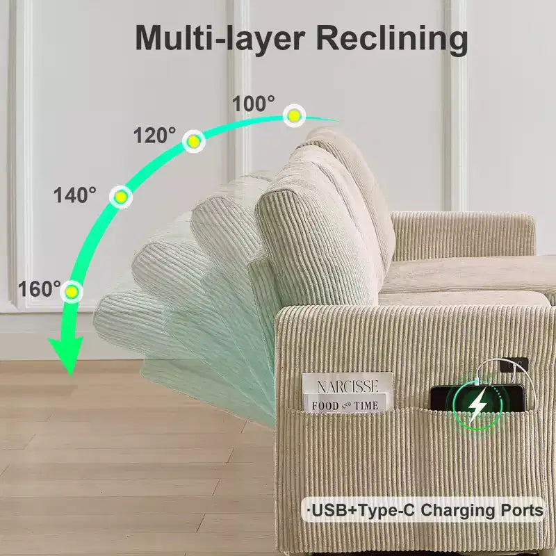 Dyonery L-Shaped Couch Sectional Sleeper Sofa with Reclining Backrest 81 Sleeper Sofa with Pull Out Bed,Reversible Storage Sofa,Tool-Free Assembly