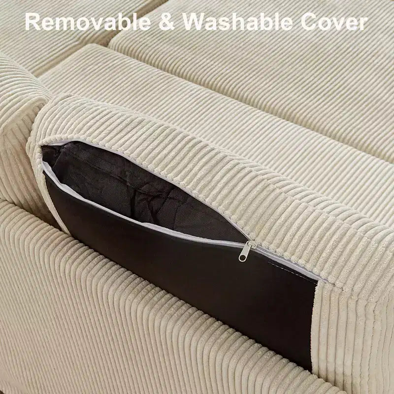 Dyonery L-Shaped Couch Sectional Sleeper Sofa with Reclining Backrest 81 Sleeper Sofa with Pull Out Bed,Reversible Storage Sofa,Tool-Free Assembly
