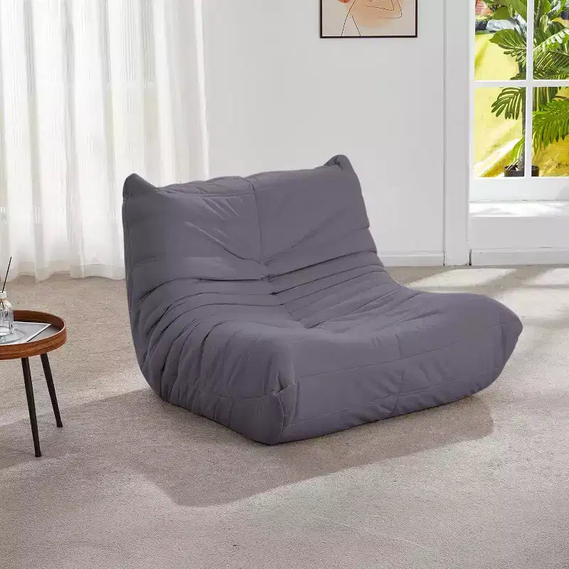 EROMMY Bean Bag Chair Togo Sofa, 28D Memory Foam, Easy Cleaning and Portable, Premium Faux Leather, Lightweight Floor Couch for Living Room, Bedroom