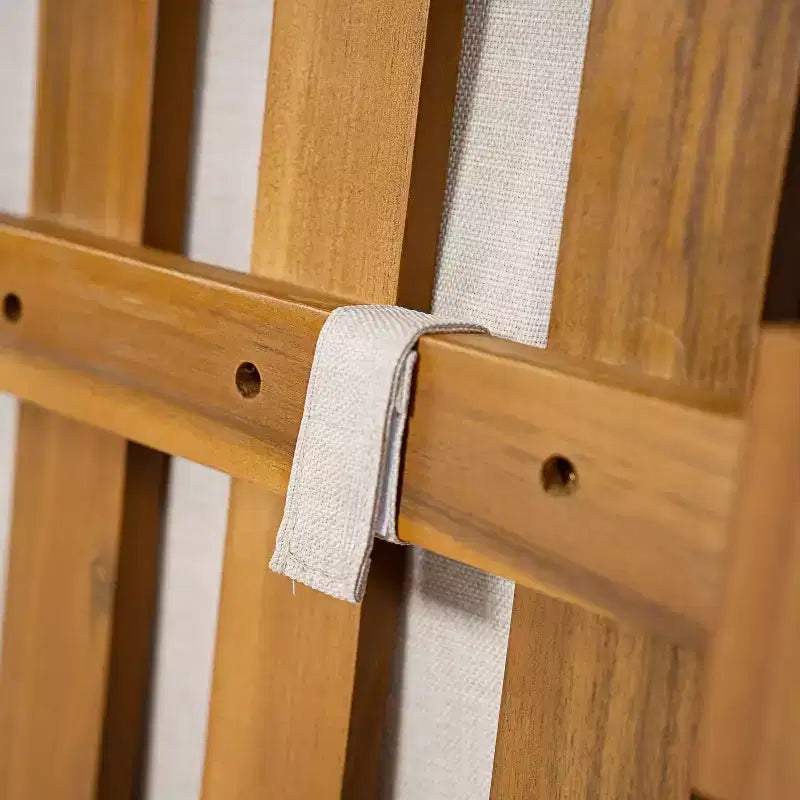 Christopher Knight Home Sacova - Juego de asientos en forma de V de madera de acacia para exteriores, estructura con acabado de teca y cojines beige
