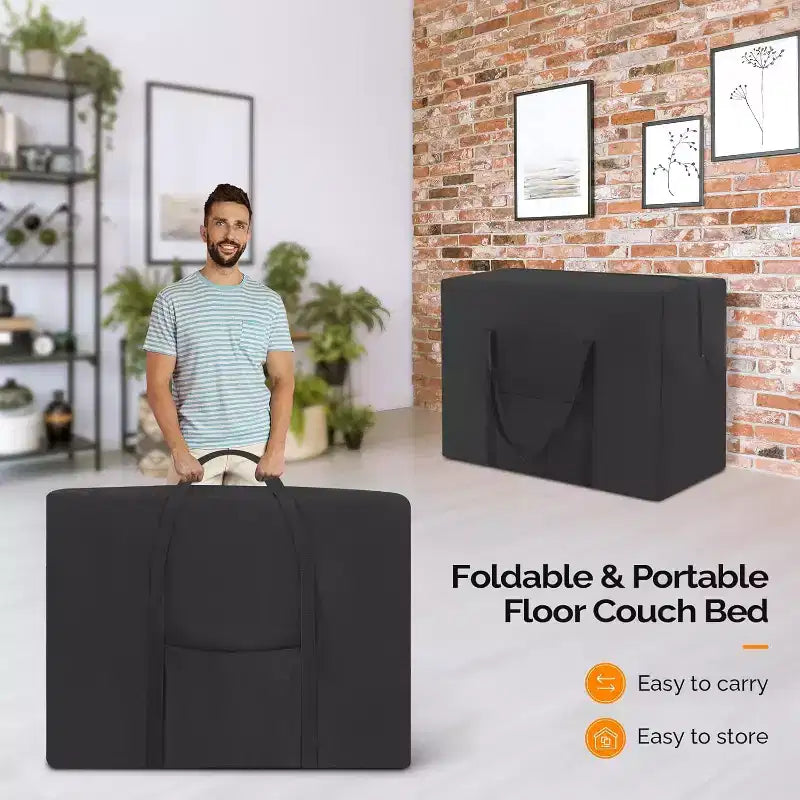VINGLI Futon Sofa Bed Sleeper Sofa Chair Bed Floor Sofa Twin Small Couch Folding Mattress Couches