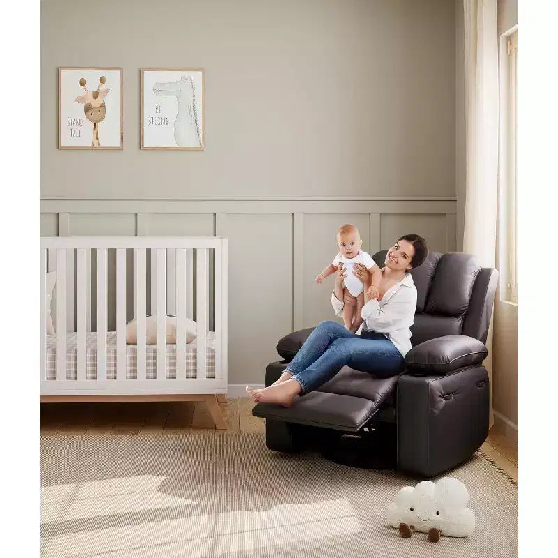 Acekool Power Recliner sofawith Massage, Swivel Rocker, USB Port, Cup Holders, Side Pockets, Extra-Wide Seat, Living Room