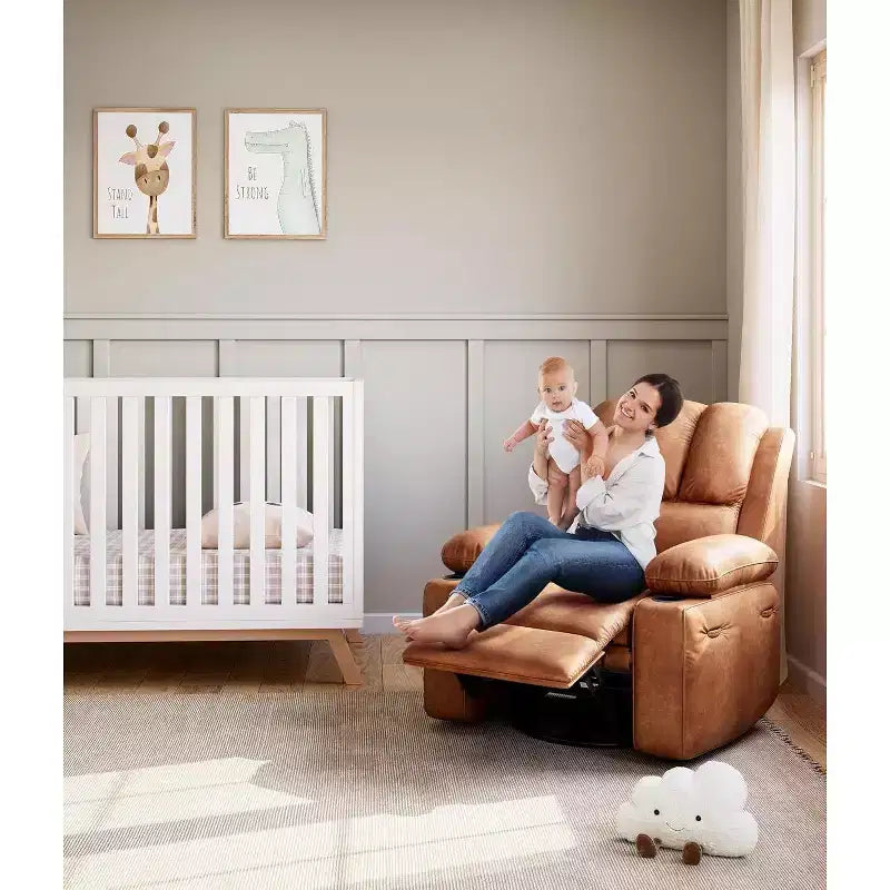 Acekool Power Recliner sofawith Massage, Swivel Rocker, USB Port, Cup Holders, Side Pockets, Extra-Wide Seat, Living Room