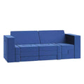 22PCS Modular Play Couch, Climbing and Crawl Foam Play Set Washable Velvet Sectional Sofa, Convertible Foam Climbing Sofa, Foam Floor Chair