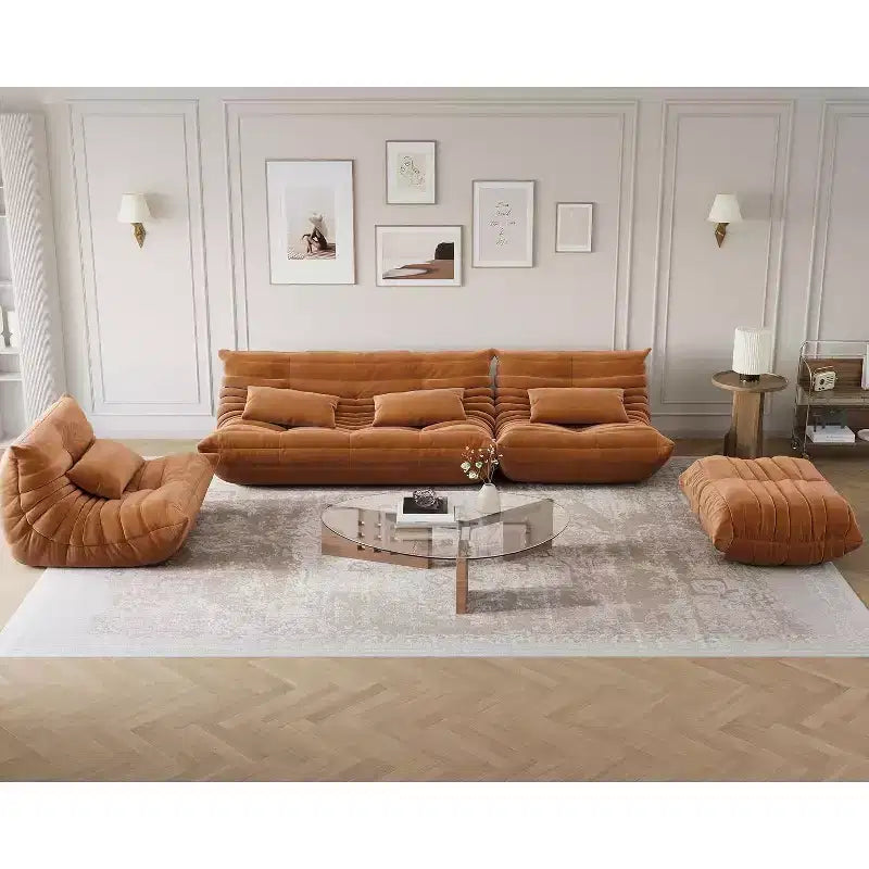Modular Sectional Sofa, Bean Bag Couch with Deep Seat,Upholstered Couches for Living Room Bedroom,Bedroom,Apartment