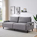 80.7''Modern Fabric Sofa Recliner Sofa for Living Room Armrest Cushioned Sofa