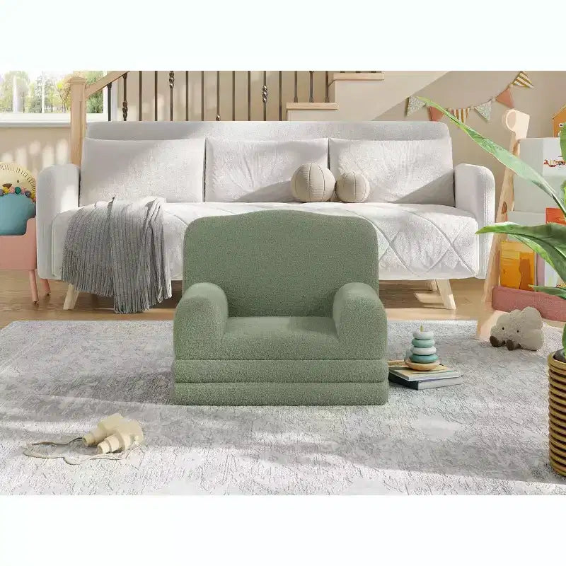 COZONY 2-in-1 Convertible Couch, Large Toddler Sofa/Lounger