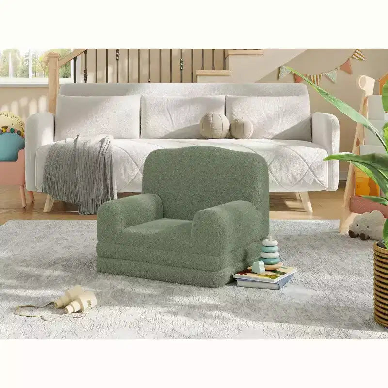 COZONY 2-in-1 Convertible Couch, Large Toddler Sofa/Lounger