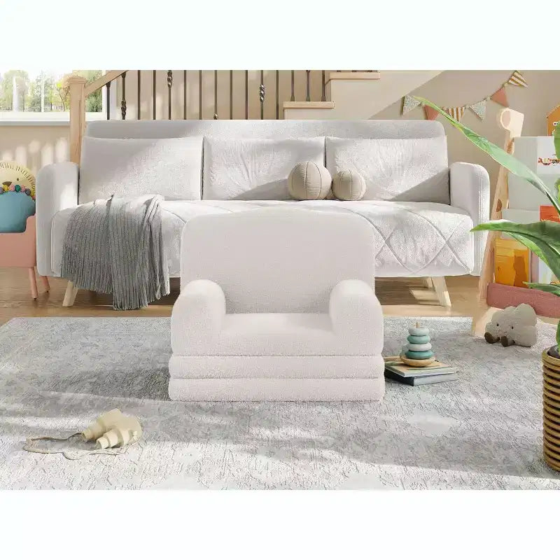 COZONY 2-in-1 Convertible Couch, Large Toddler Sofa/Lounger