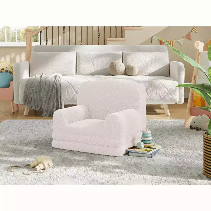 COZONY 2-in-1 Convertible Couch, Large Toddler Sofa/Lounger