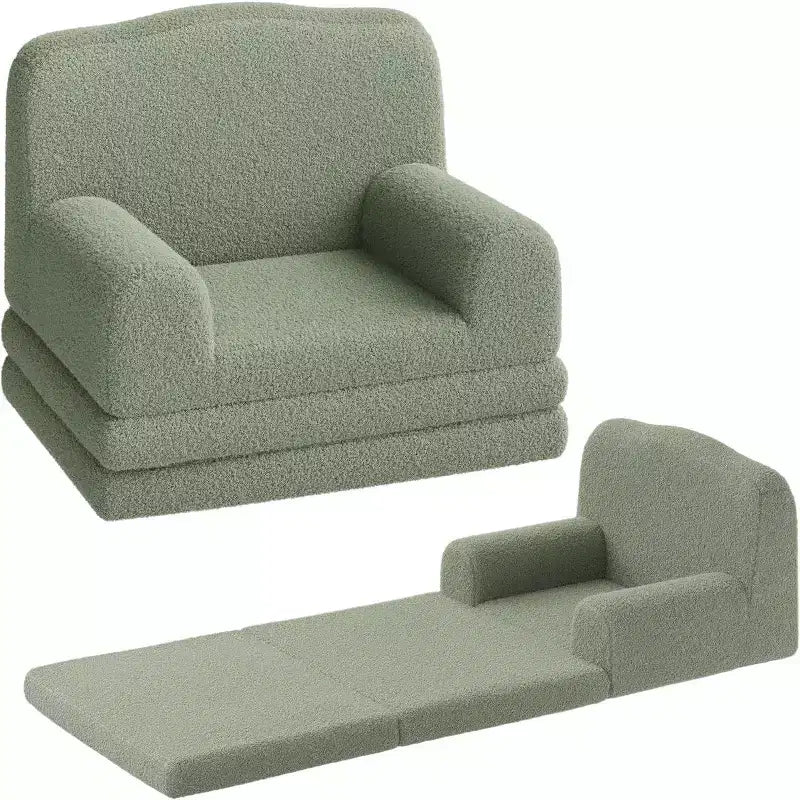 COZONY Sofá convertible 2 en 1, sofá/tumbona grande para niños pequeños