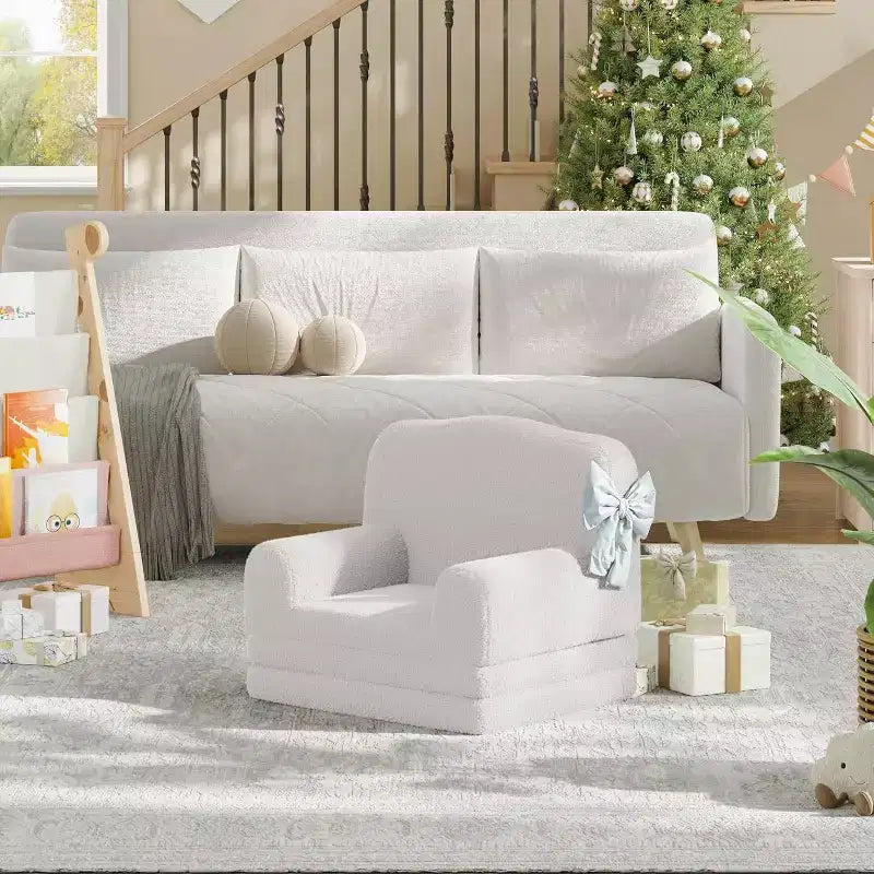 COZONY Sofá convertible 2 en 1, sofá/tumbona grande para niños pequeños