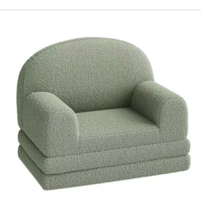 COZONY 2-in-1 Couch, Foldable Toddler Sofa to Lounger, Foam Chair